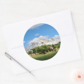 Witte stad Ostuni, Puglia ronde sticker (Envelop)