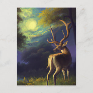  Witte Stag Deer Briefkaart