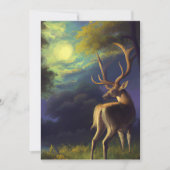 Witte Stag Deer Kaart (Voorkant)
