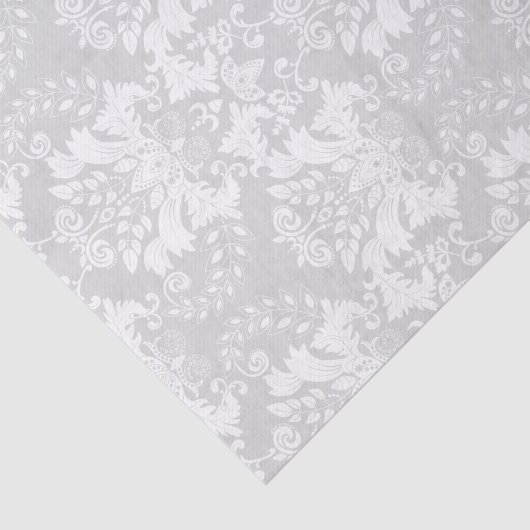 Witte stalen Aangepaste lichte grijze achtergrond Tissuepapier (Detail)