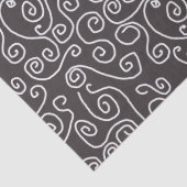 Witte stalen op grijs tissuepapier (Detail)