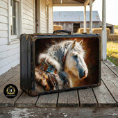 Witte Stalpaard Westerse Meubelen Decoupage Tissuepapier