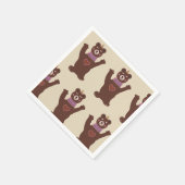 Witte Standaard Cocktail Papier Servetten Beer (Hoek)