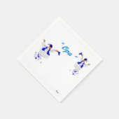 Witte Standaard Cocktail Papier servetten Evzones (Hoek)