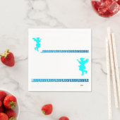 Witte Standaard Cocktail Papier Servetten Griekse  (Insitu)