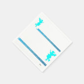 Witte Standaard Cocktail Papier Servetten Griekse  (Hoek)