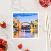 Witte Standaard Cocktail Papier Servetten, Mostar Servetten (Insitu)