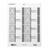 Witte Standaard Lint door Kenneth Yoncich Etiket (Full Sheet)