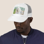 Witte Standaardpoedel Trucker Pet (In situ)
