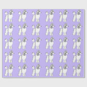 Witte standaardpullen Lila omslagpapier Cadeaupapier (Vlak)