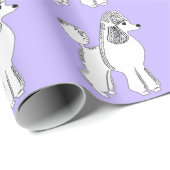 Witte standaardpullen Lila omslagpapier Cadeaupapier (Rol Hoek)