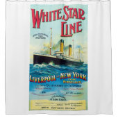 WITTE STAR LINE OCEAN MAIL STEAMER SHOWER CURTAE DOUCHEGORDIJN (Voorkant)