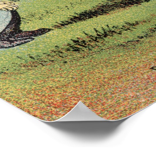 Witte Star Soap Ad w Seller van Fairbank Poster (Hoek)