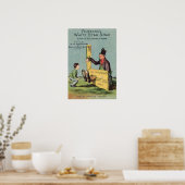 Witte Star Soap Ad w Seller van Fairbank Poster (Keuken)