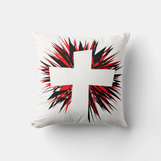 WITTE STARBURSTROSS KUSSEN (Voorkant)