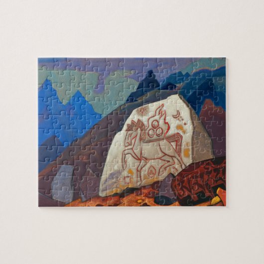 Witte Steen, Tekenen van Chintamani door Roerich Legpuzzel (Horizontaal)