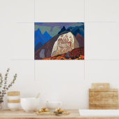 Witte Steen, Tekenen van Chintamani door Roerich Poster (Keuken)