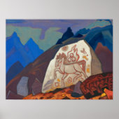 Witte Steen, Tekenen van Chintamani door Roerich Poster (Voorkant)