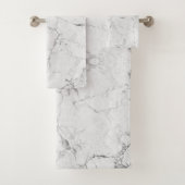 Witte steen textuur bad handdoek (Insitu)