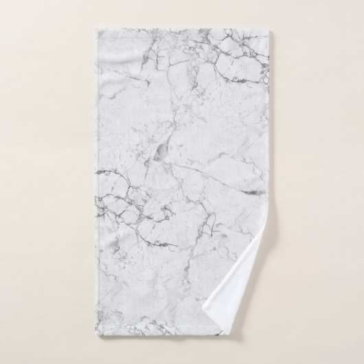 Witte steen textuur bad handdoek (Handdoek)