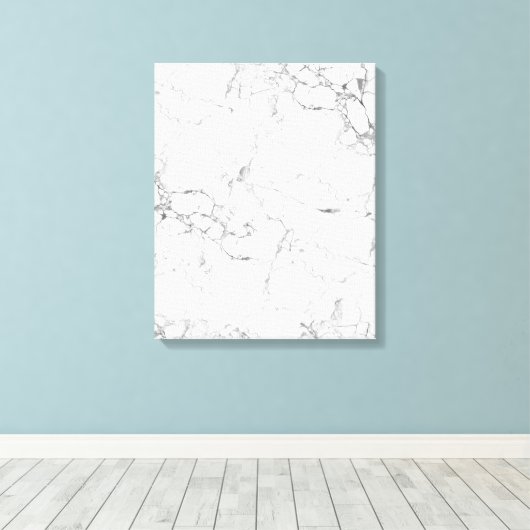 Witte steen textuur canvas afdruk (Insitu (Houten vloer))