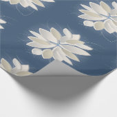 witte steenbladen cadeaupapier (Hoek)