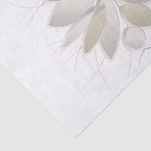 witte steenbladen tissuepapier (Detail)