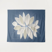 witte steenbladen wandkleed (Voorkant (horizontaal))