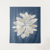 witte steenbladen wandkleed (Voorkant)