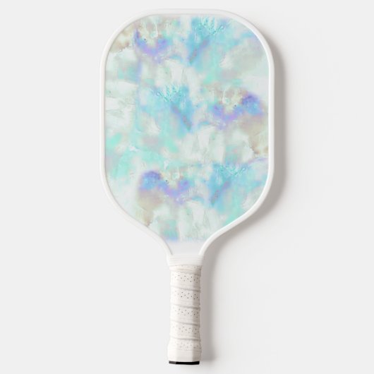 witte steenhoudend mineraalsteen pickleball paddle (Achterkant)