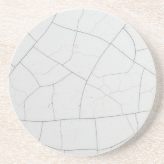 Witte steenscheuren zandsteen onderzetter (Voorkant)