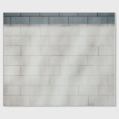 Witte steenwand cadeaupapier (Vlak)