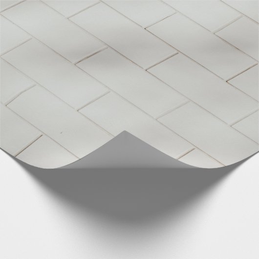 Witte steenwand cadeaupapier (Hoek)