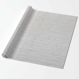 Witte steenwand cadeaupapier