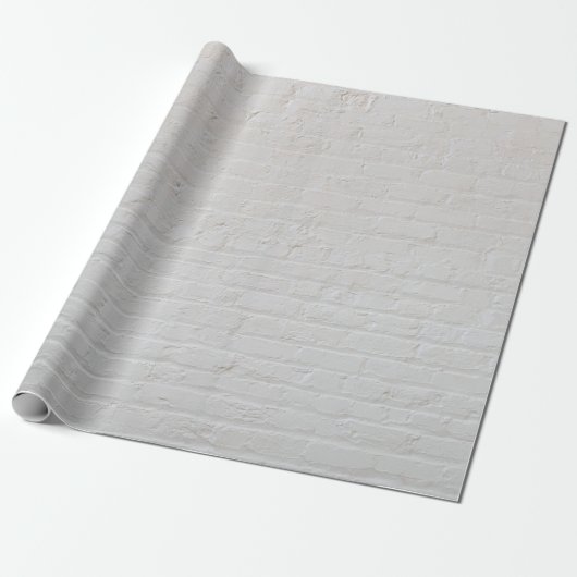 Witte steenwand cadeaupapier (Uitgerold)