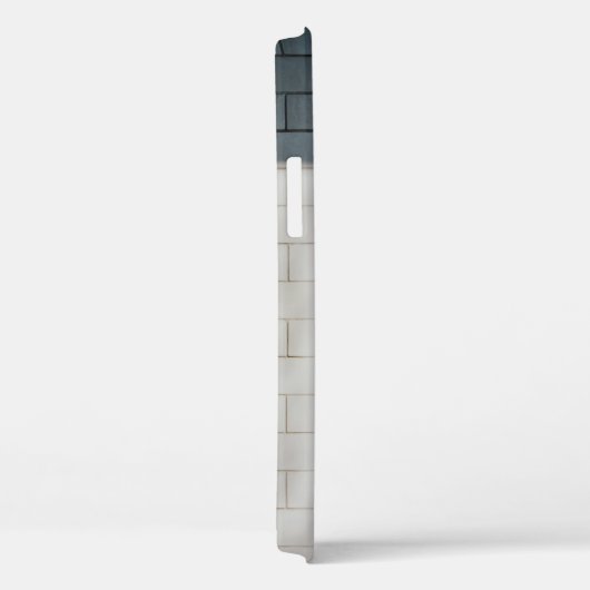 Witte steenwand Case-Mate iPhone case (Achterkant / Rechts)