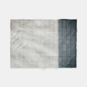 Witte steenwand fleece deken (Voorkant (Horizontaal))