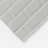 Witte steenwand fleece deken (Hoek)