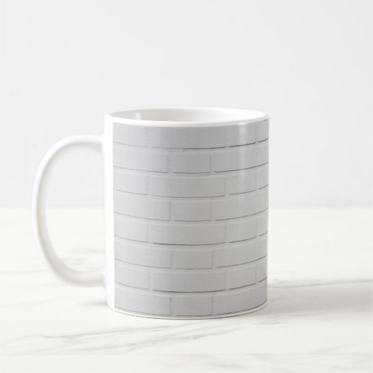 Witte steenwand koffiemok (Links)