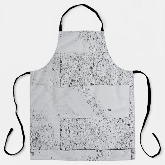 Witte steenwand schort (Voorkant)