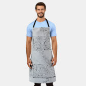 Witte steenwand schort (Gedragen)