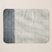 Witte steenwand sherpa deken (Voorkant (horizontaal))