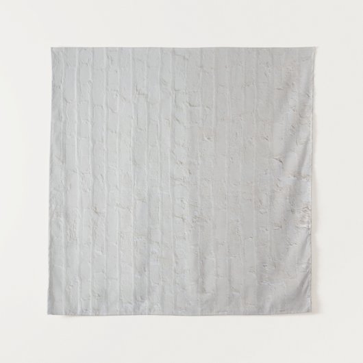 Witte steenwand wandkleed (Voorkant (horizontaal))