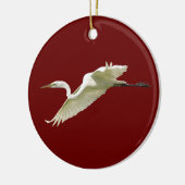 witte stekelvis keramisch ornament (Links)