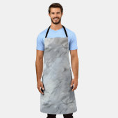 Witte Stenen Texturen Design Series 2 Schort (Gedragen)
