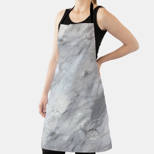 Witte Stenen Texturen Design Series 2 Schort (Insitu)