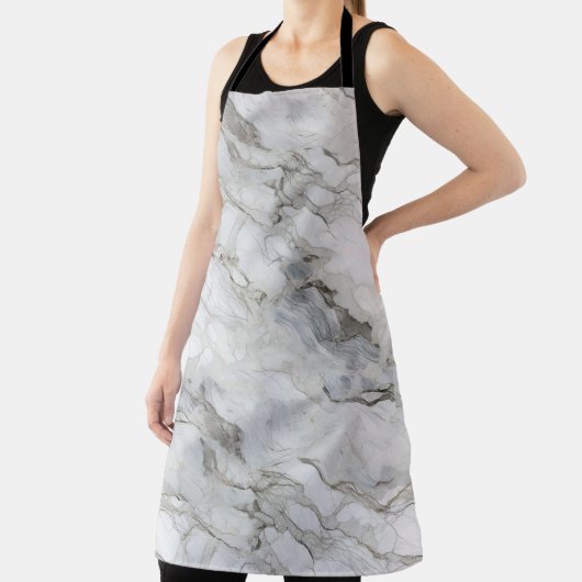 Witte Stenen Texturen Design Series 4 Schort (Insitu)