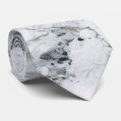 Witte Stenen Texturen Design Series 5 Stropdas (Opgerold)