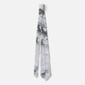 Witte Stenen Texturen Design Series 5 Stropdas (Achterkant)