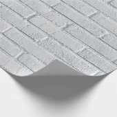 Witte stenen wandstenen patroon cadeaupapier (Hoek)